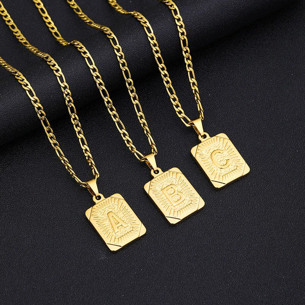 Signature Gold Initial Cuban Chain