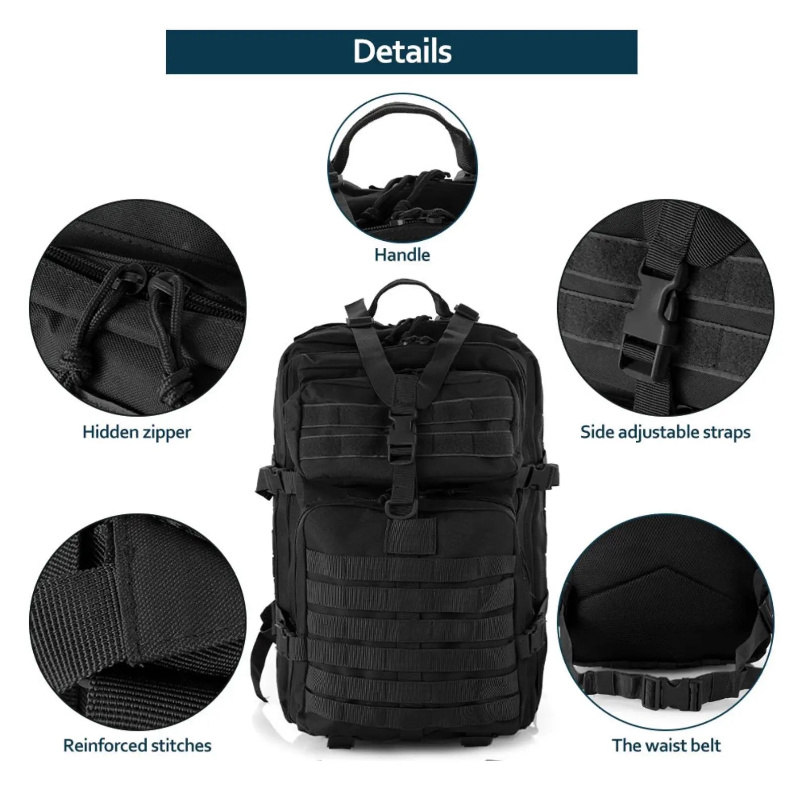 TrailPro Sturdy Adventure Camping Backpack