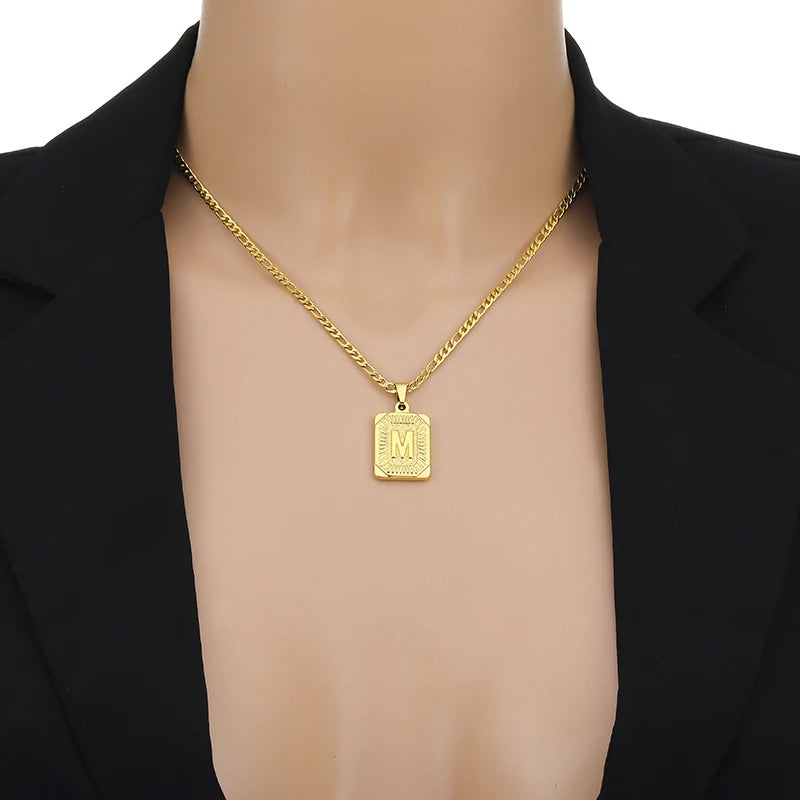 Signature Gold Initial Cuban Chain